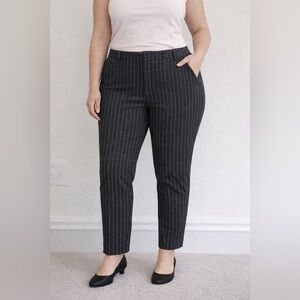 Banana Republic Charcoal Pinstripe Dress Pants